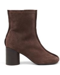 MM6 by Maison Margiela - Anatomic Stitch-Toe Ankle Boots - Lyst