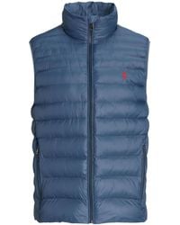 Polo Ralph Lauren - Gefütterte Weste mit Polo Pony - Lyst