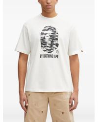 A Bathing Ape - Palm Tree Camo Logo-Print T-Shirt - Lyst