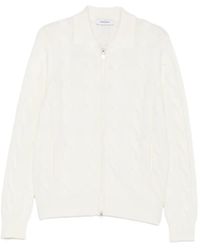 Gran Sasso - Cable-Knit Zip-Up Cardigan - Lyst