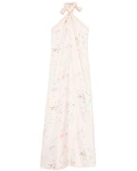 forte_forte - Tie-Neck Floral-Print Maxi Dress - Lyst