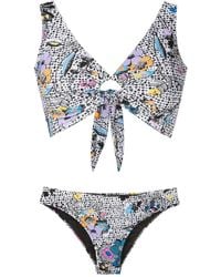 Amir Slama - Graphic-Print Bikini Set - Lyst