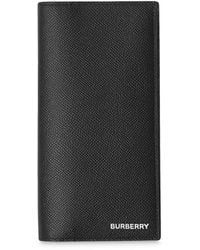 Burberry Cartera continental texturizada - Negro