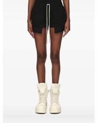 Rick Owens - Layered Drawstring Shorts - Lyst