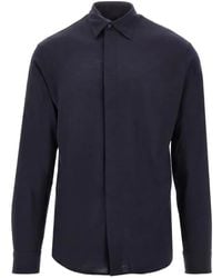 Emporio Armani - Jupe À Fermeture Dissimulée En Laine - Lyst