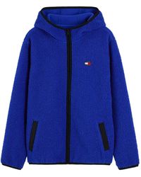 Tommy Hilfiger - Logo-Patch Borg-Fleece Jacket - Lyst