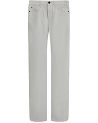 Loro Piana - Five-Pocket Leather-Appliqué Jeans - Lyst