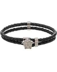 Versace - Bracelet La Medusa En Cuir - Lyst