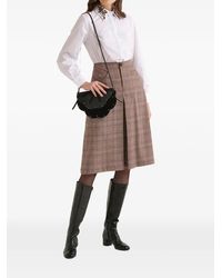 Maliparmi - Prince Of Wales Check Box-Pleat Midi Skirt - Lyst