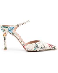 Malone Souliers - Uma 90mm Floral Mules - Lyst