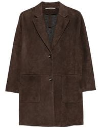 The Jackie Leathers - Manteau À Revers Crantés - Lyst