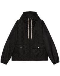 Gucci - GG-jacquard Hooded Jacket - Lyst