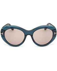 Tom Ford - Elodie-02 Round-Frame Sunglasses - Lyst