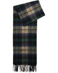 Barbour - Sciarpa Tartan Con Frange - Lyst