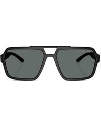 Prada Linea Rossa - Sonnenbrille Mit Eckigem Gestell - Lyst