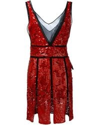 PUCCI - Broderie Anglaise Trim Sequin Dress - Lyst