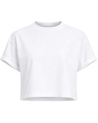 Twinset - Embroidered Cropped T-Shirt - Lyst