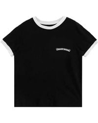 Chrome Hearts - Horseshoe Logo-Print Ringer T-Shirt - Lyst