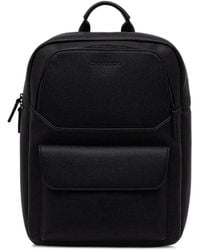 ARMANI EXCHANGE - Logo-Detail Grained Backpack - Lyst