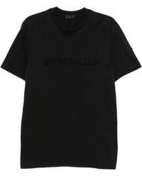 Moncler - Logo-Embroidered Cotton T-Shirt - Lyst