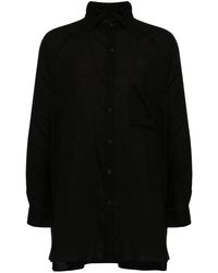 Yohji Yamamoto - Hemd mit Kontrasteinsätzen - Lyst