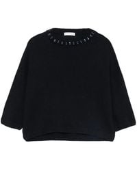 Liviana Conti - Crystal-Embellished Sweater - Lyst
