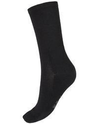 Wolford - Ribbed-Knit Terry-Panel Socks - Lyst