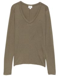 Bobi - V-Neck Long-Sleeved T-Shirt - Lyst