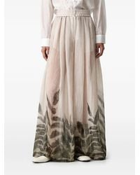 ViCOLO - Leaf-Print Palazzo Pants - Lyst