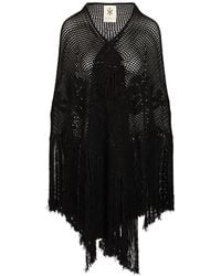 Chiara Is - Rosa Crochet Fringed Shawl - Lyst