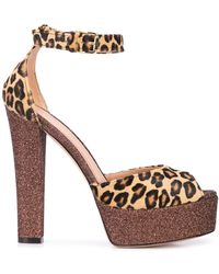 Madison Maison - Leopard Print Platform Sandals - Lyst