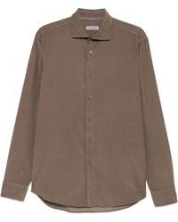 Canali - Corduroy Long-Sleeve Shirt - Lyst