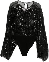 Norma Kamali - Body À Sequins Brodés - Lyst