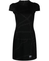 Versace Jeans Couture - ショートスリーブ ドレス - Lyst