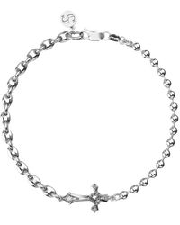 Stolen Girlfriends Club - Cross Ball-Chain Bracelet - Lyst