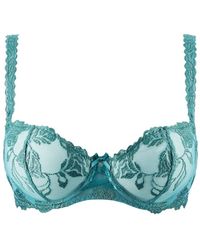 Aubade - Softessence Embroidered Balcony Bra - Lyst