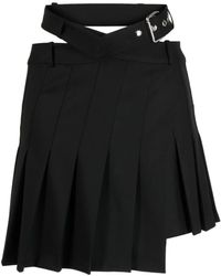 Monse - Minijupe Plissée À Design Asymétrique - Lyst