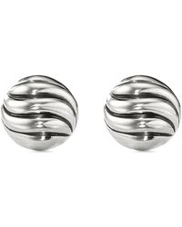 David Yurman - Sterling Silver Sculpted Cable Stud Earrings - Lyst