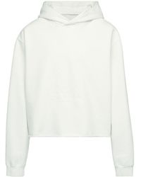 Maison Margiela - Long Sleeve Hooded Sweatshirt In Cotton - Lyst