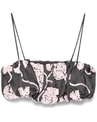 ROTATE BIRGER CHRISTENSEN - Top corto estilo balloon - Lyst