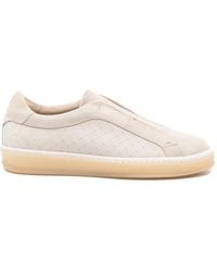 Eleventy - Quilted Leather Sneakers - Lyst