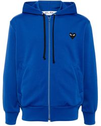 COMME DES GARÇONS PLAY - Big Heart Zip-Up Hoodie - Lyst