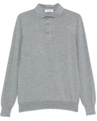 Gran Sasso - Buttoned Long-Sleeve Polo Shirt - Lyst