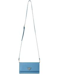 Prada - Mini Saffiano Leather Shoulder Bag - Lyst