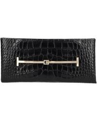 Tom Ford - Tumbled Printed Crocodile Leather Arc Clutch Bag - Lyst