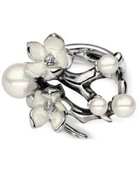 Shaun Leane - Sterling Pearl Flower Ring - Lyst