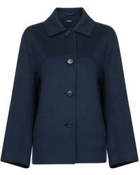 Max Mara - Button-Fastening Collared Jacket - Lyst