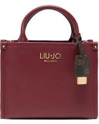 Liu Jo - Small Logo-Plaque Tote Bag - Lyst