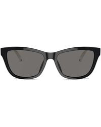 Emporio Armani - Geometric-Frame Sunglasses - Lyst