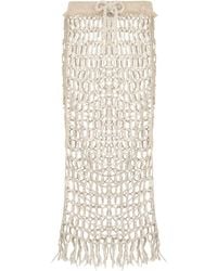 Roberto Cavalli - Crochet-Knit Skirt - Lyst